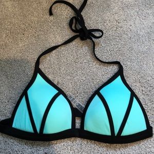 Victoria Secret PINK teal bathing suit top